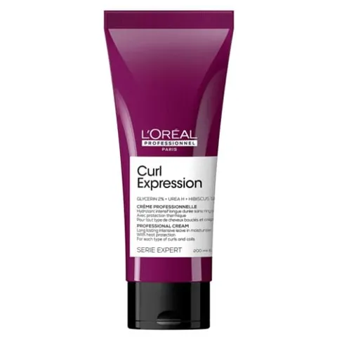 Loreal Curl Expression nawilżający krem termoochronny bez spłukiwania do loków i fal 200ml