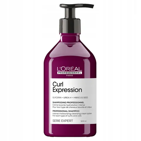 Loreal professionnel curl expression, kremowy szampon intensywnie nawilżający, 500ml