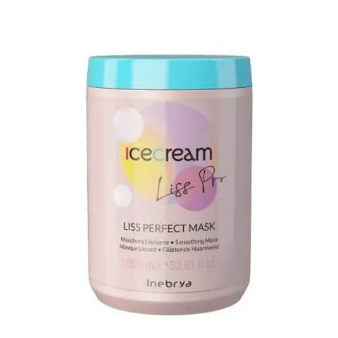 Inebrya Ice Cream Liss Pro Perfect wygładzająca maska do włosów 1000ml