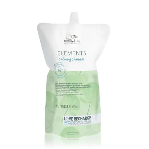 Wella Elements Calming Refill szampon kojący do wrażliwej skóry głowy saszetka 1000ml