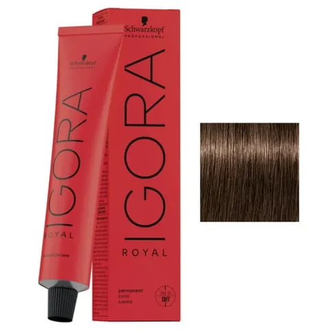 Schwarzkopf Igora Royal 5-6 Jasny brąz czekoladowy Profesjonalna farba do włosów 60ml