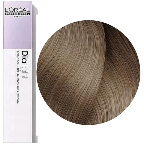 Loreal Dia Light 9.12 Bardzo jasny blond popielato - opalizujący Profesjonalna koloryzacja ton w ton 50 ml