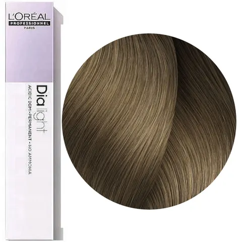 Loreal Dia Light 8 Jasny blond Profesjonalna koloryzacja ton w ton 50 ml