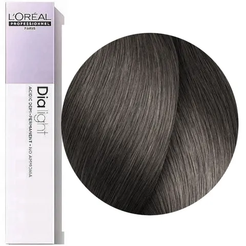 Loreal Dia Light 7.11 Blond popielaty głęboki Profesjonalna koloryzacja ton w ton 50 ml