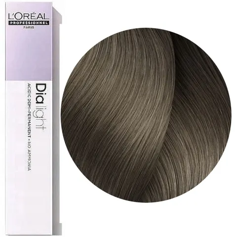 Loreal Dia Light 7.01 Blond naturalny popielaty Profesjonalna koloryzacja ton w ton 50 ml