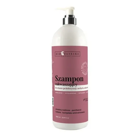 Bioelixire EXPERT Szampon zakwaszający do włosów farbowanych 1000 ml