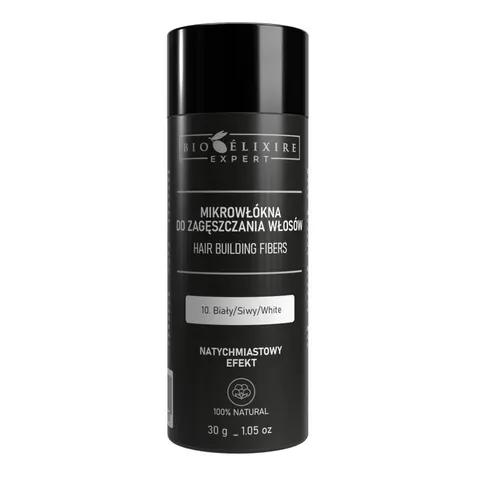 Bioelixire EXPERT Mikrowłókna do zagęszczania włosów 30 g - Biały / Siwy / White