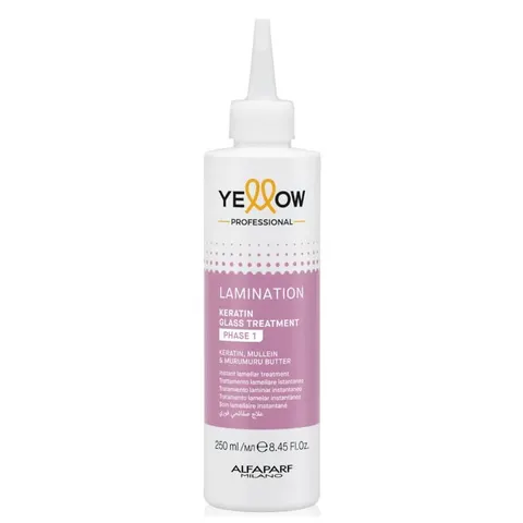Yellow Lamination Keratin Glass Etap 1 Laminacja włosów 250ml