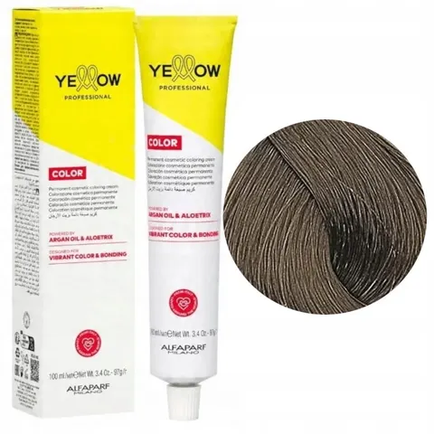 Yellow Profesjonalna farba 7.17 do włosów z olejkiem arganowym 100ml