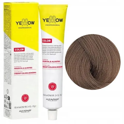 Yellow Profesjonalna farba 8 do włosów z olejkiem arganowym 100ml