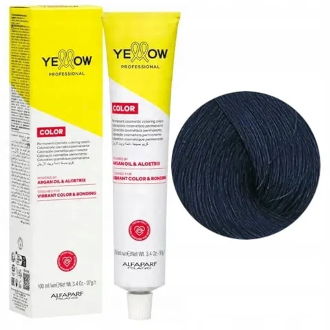 Yellow Profesjonalna farba 1.11 do włosów z olejkiem arganowym 100ml