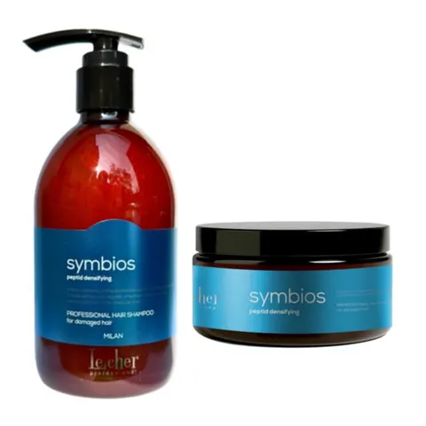Lecher Professional Symbios Peptid Densifying Zestaw Szampon 500 ml + Maska 300 ml