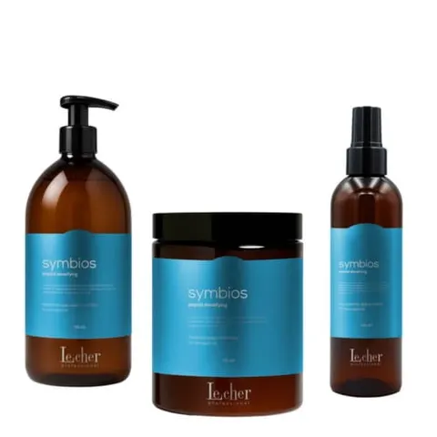 Lecher Professional Symbios Peptid Densifying – Zestaw Szampon 1000 ml + Maska 500 ml + Spray 250 ml