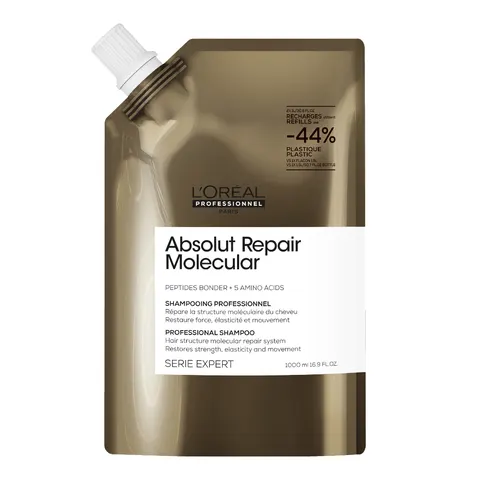 Loreal Absolut Repair Molecular szampon regenerujący - uzupełnienie 1000ml