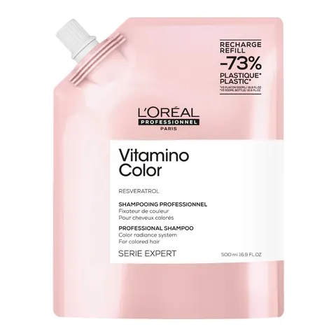 L'oreal professionnel vitamino color szampon do włosów farbowanych, refill, 500ml