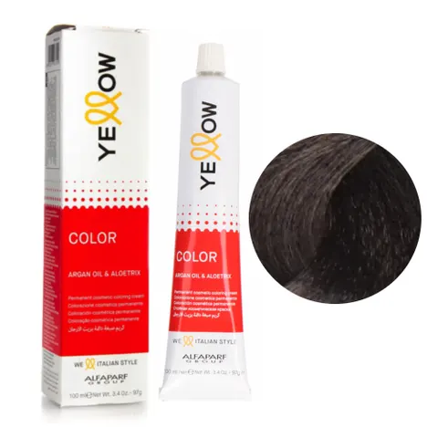 Yellow Profesjonalna farba 410 do włosów z olejkiem arganowym 100ml