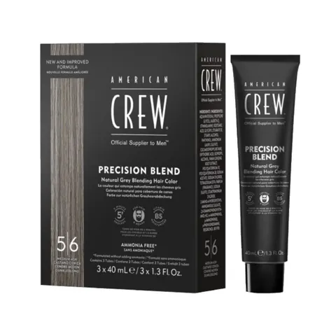 American crew precision blend, odsiwiacz dla mężczyzn, 5-6 medium ash - średni popielaty, 3x40ml