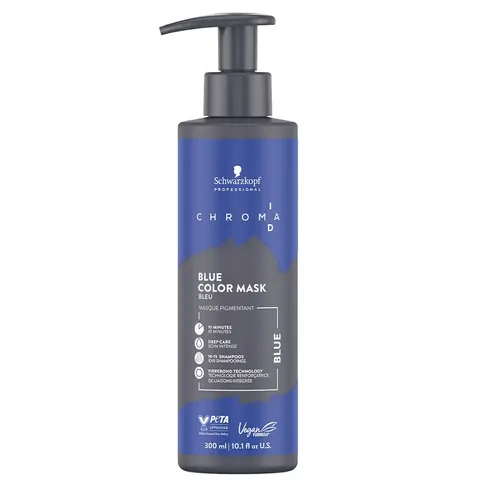 Schwarzkopf Chroma ID Blue Maska intensywnie koloryzująca niebieska 300ml