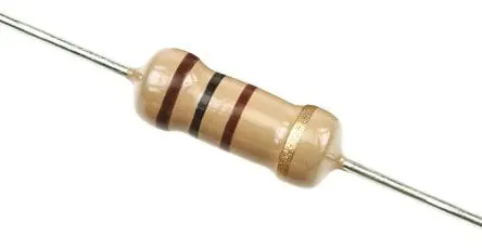 1R 0,25W rezystor węglowy THT
