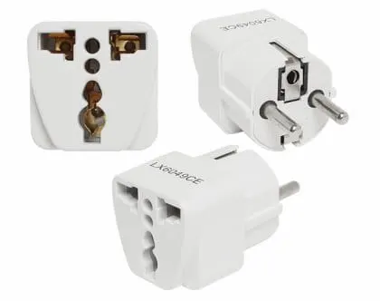 Adapter sieciowy UK/USA gniazdo - PL wtyk