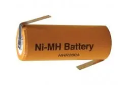 Akumulator Ni-MH 2,4V / 110mAh, blaszki lutownicze