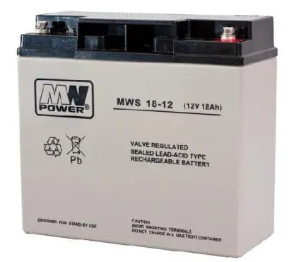 MWP 18-12 akumulator żelowy AGM 12V / 18Ah