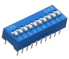 Przełącznik dip switch 10 polowy