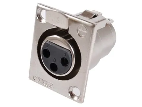 Gniazdo mikrofonowe na panel XLR 3 pin