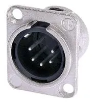 Wtyk mikrofonowy na panel XLR 5 pin
