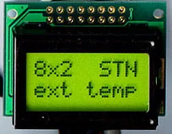 AC-0802A YHY Y/G wyświetlacz alfanumeryczny LCD 8x2