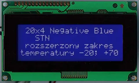AC-2004B BIW W/B-E6 wyświetlacz alfanumeryczny 4x20 znaków