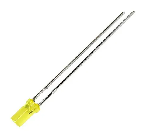 L-424YDT dioda LED 3mm żółta dyfuzyjna cylindryczna, jasność 3mcd