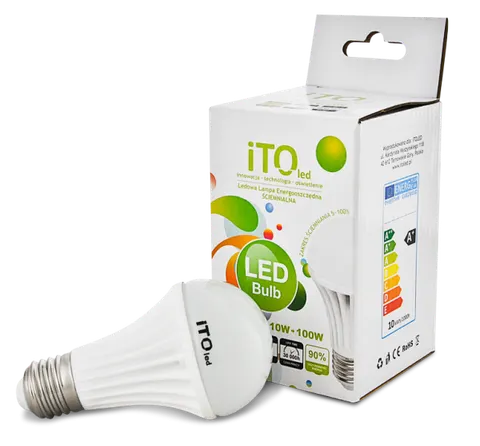 Żarówka LED ściemnialna szklano-ceramiczna LED 10W / 230V, trzonek E27