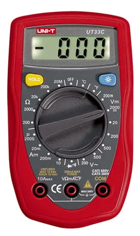 UT33C miernik cyfrowy uniwersalny 250V, 10A, 20M