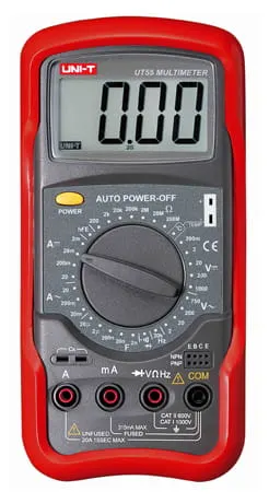 UT55 miernik cyfrowy uniwersalny 1000V, 20A, 200M, 20uF, 20kHz