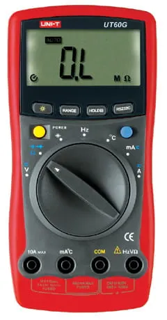 UT60G miernik cyfrowy uniwersalny 1000V, 10A, 40M, 100uF, 10MHz