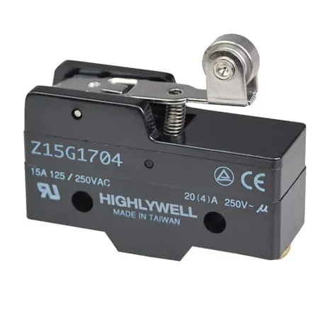 Z15G1704 przełącznik krańcowy dźwignia 26mm z rolką
