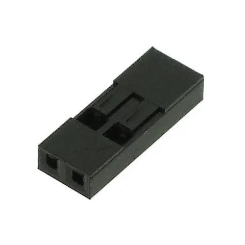 ML02S gniazda jednorzędowe na przewód 2 pin; raster 2,54mm