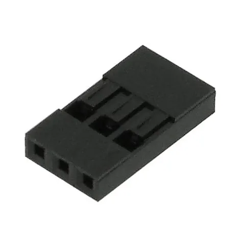 ML03S gniazdo jednorzędowe na przewód 3 pin; raster 2,54mm