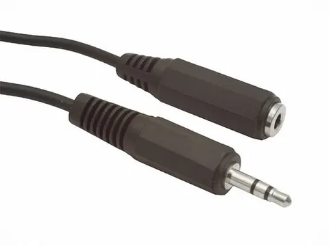 Przedłużacz kablowy Jack 3,5mm stereo (wtyk-gniazdo); długość 5m