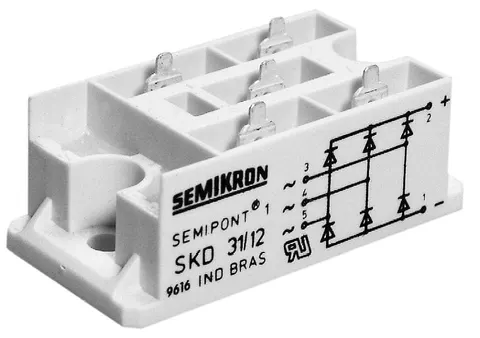 SKD31F16 mostek prostowniczy trójfazowy 1,6kV / 31A