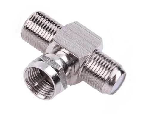Adapter F wtyk / 2x F gniazdo