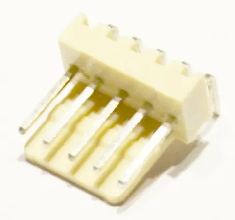 GW05RA wtyk kątowy do druku 5 pin, raster 2,54
