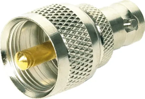 Adapter - przejściówka UHF wtyk / BNC gniazdo