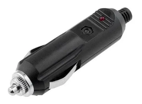 Wtyk zapalniczki samochodowej z bezpiecznikiem i LED 12V
