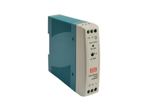 Zasilacz impulsowy 1,67A 12VDC 20W jednowyjściowy MDR-20-12