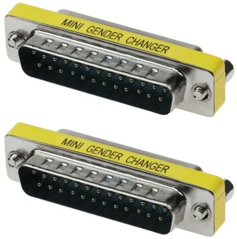 Adapter komputerowy D-SUB 25 wtyk / D-SUB 25 (wtyk-wtyk)