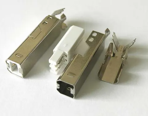 Wtyk USB B lutowany na przewód