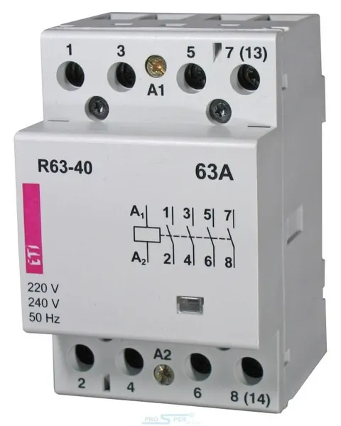 BE-R63-40-24 Stycznik 24Vac; 63A