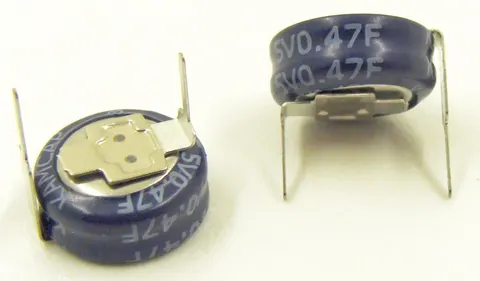 0,47F / 5,5V Superkondensator Gold Cap, montaż poziomy